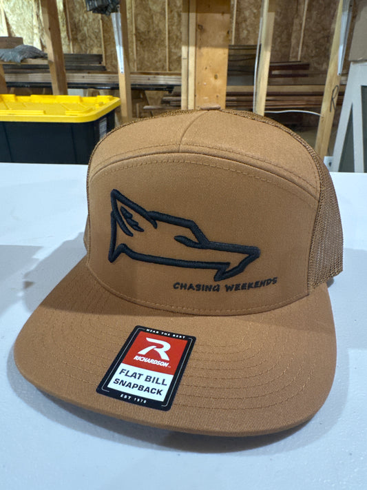 CW Brown 7 Panel Coyote Hat